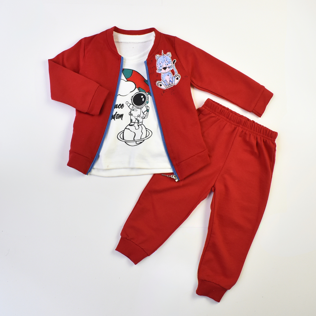Space Freedom Cotton Joggers Set-1