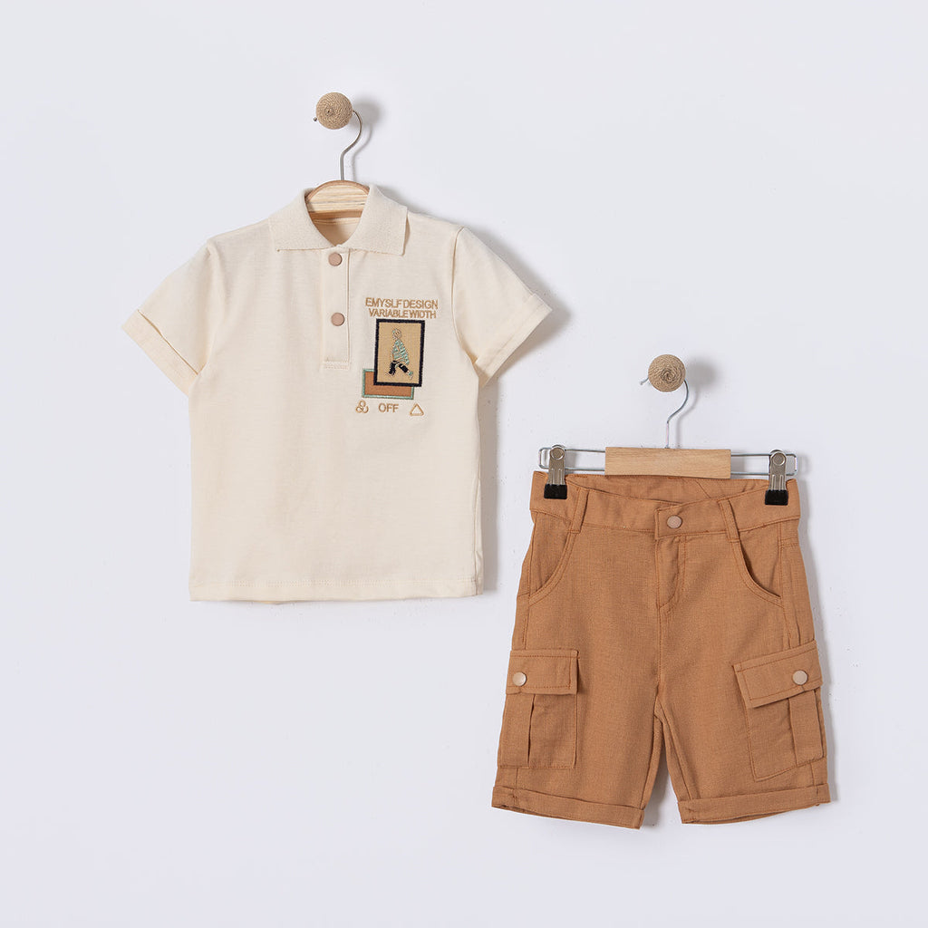 Casual Caleb Polo & Shorts Set