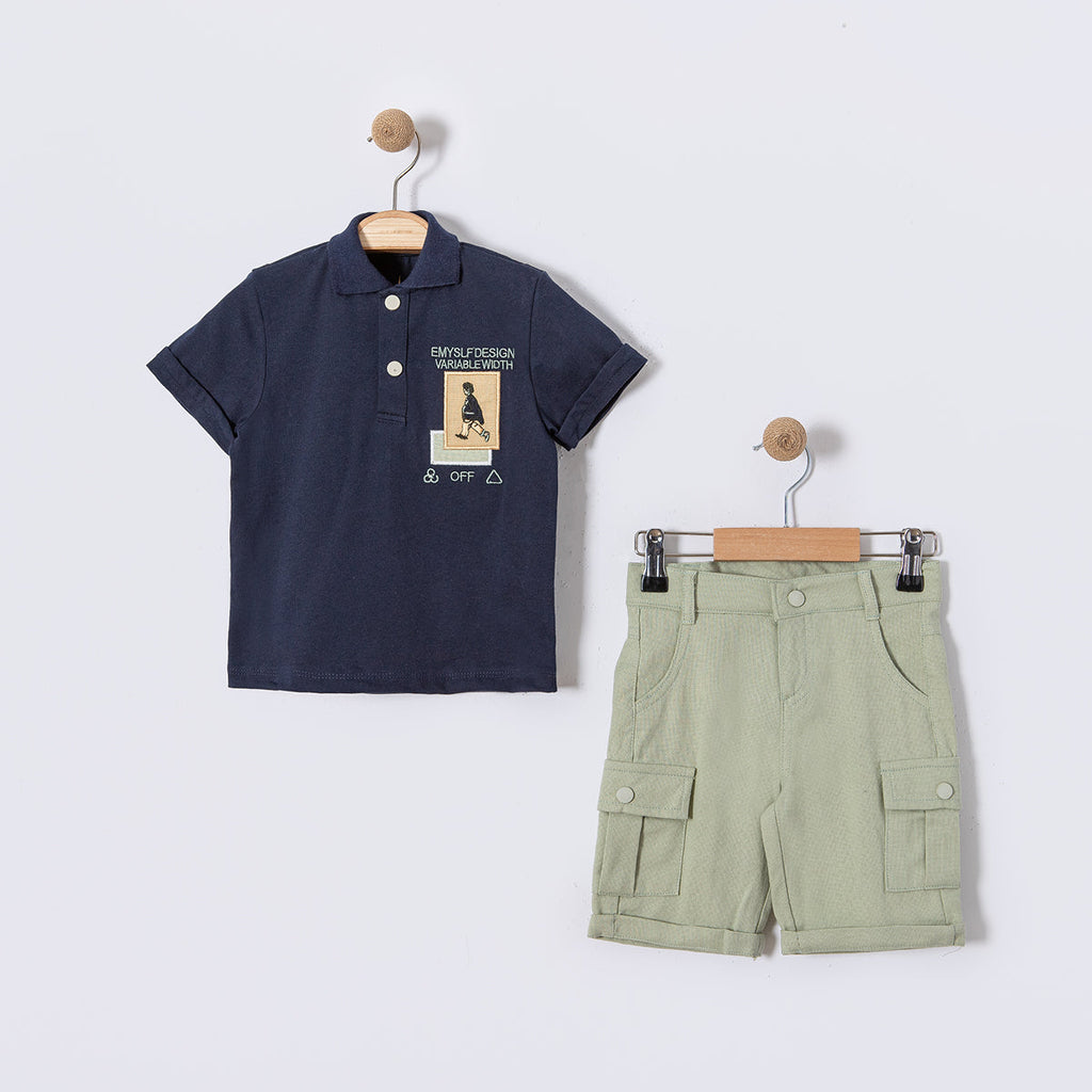 Casual Caleb Polo & Shorts Set