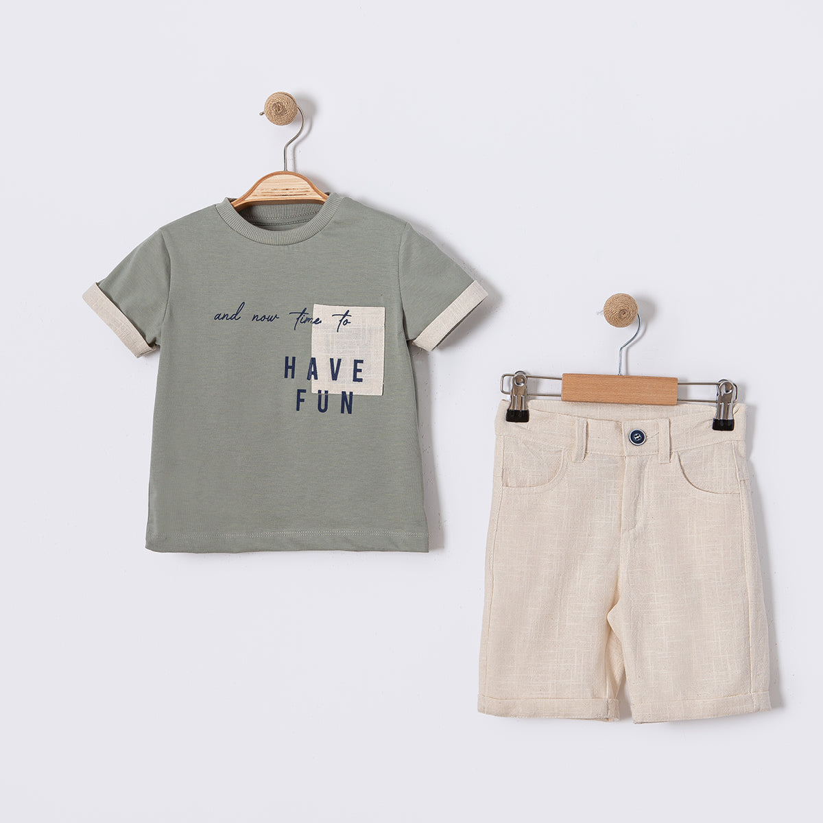 Trendy Tyler Boys Shorts Set