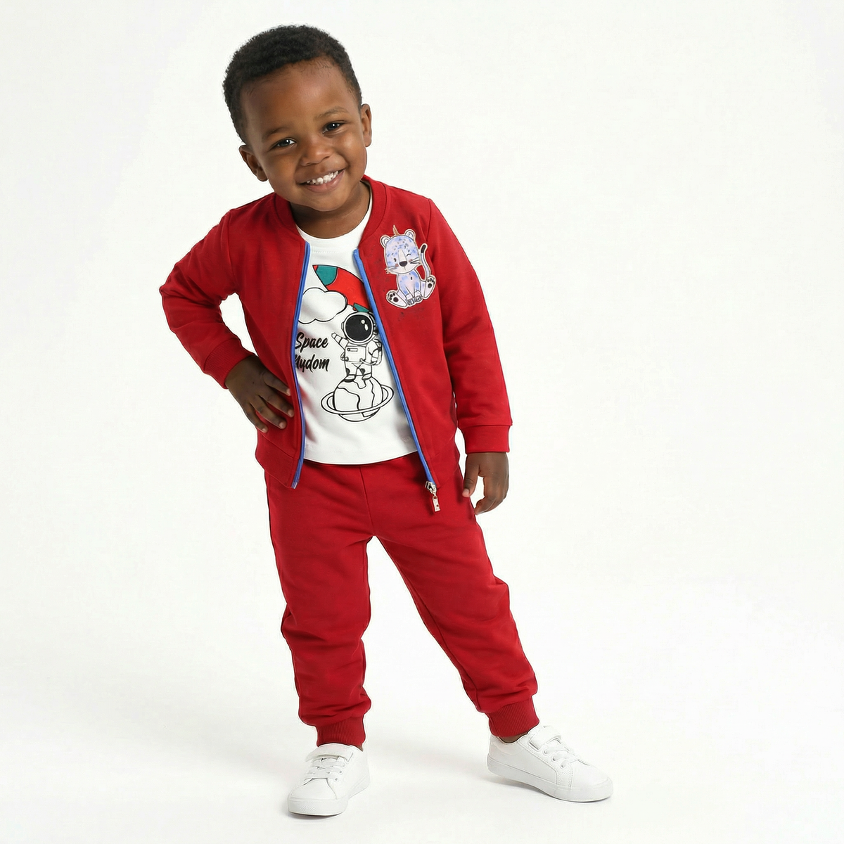 Space Freedom Cotton Joggers Set-0